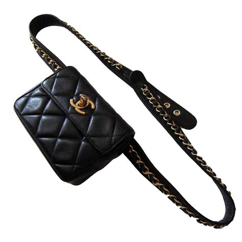 chanel waist bag replica|Chanel waist bag with pouch.